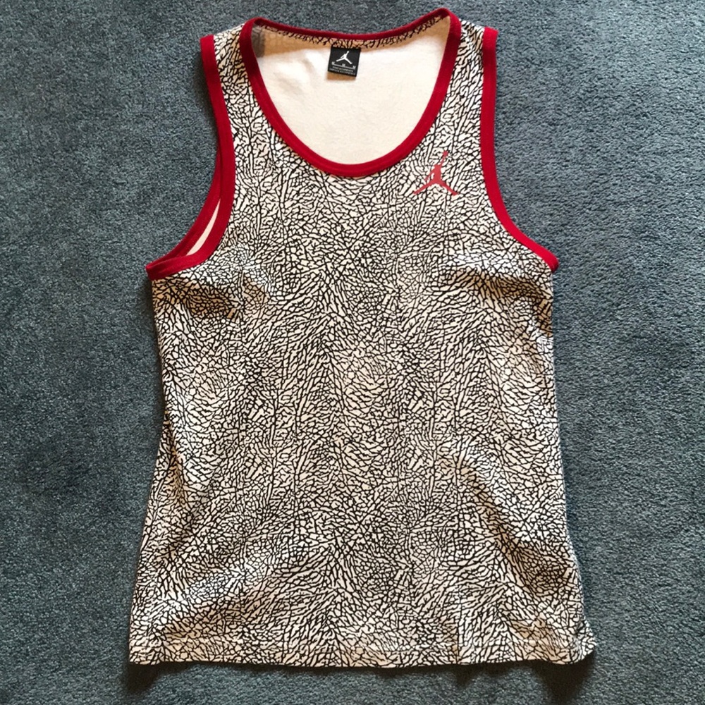 Men’s Medium Jordan Elephant Print Tank Top